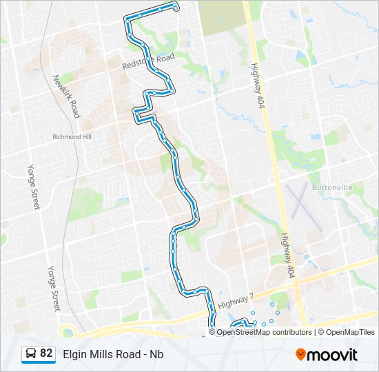 82 Bus Line Map