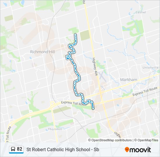 82 Bus Line Map