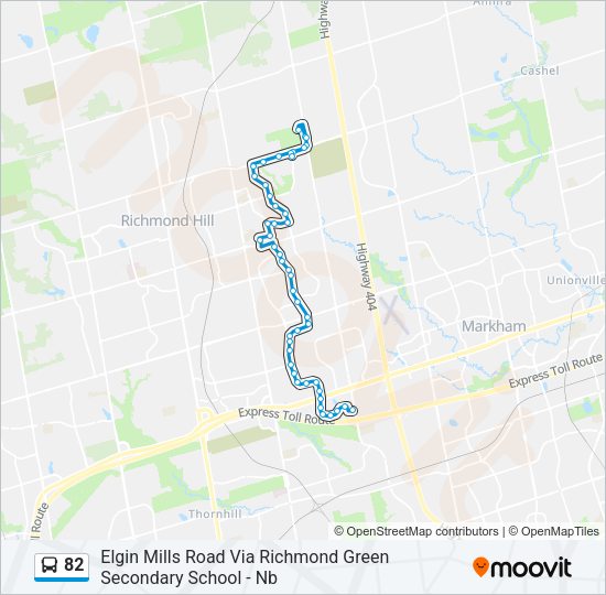 82 Bus Line Map