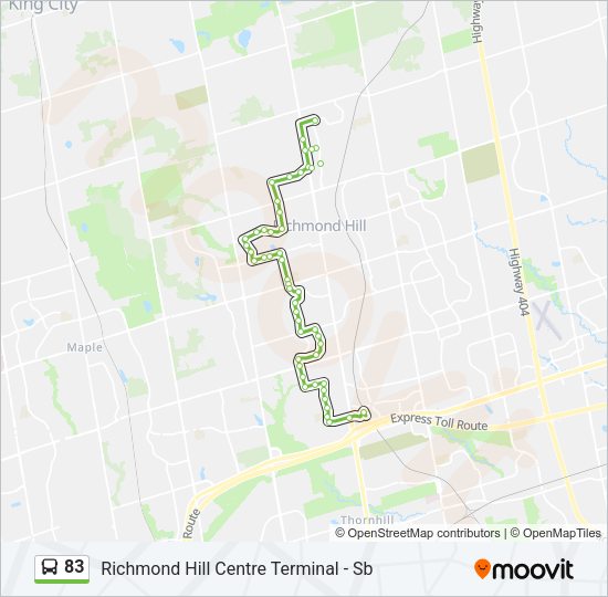 83 Bus Line Map