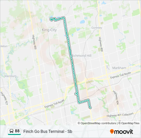 88 Bus Line Map