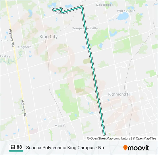 88 Bus Line Map