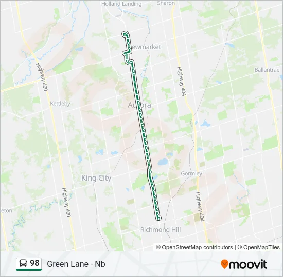 98 Bus Line Map