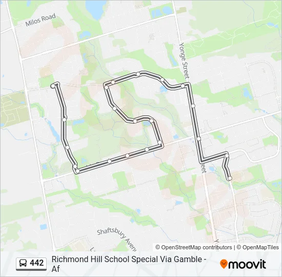 442 Bus Line Map