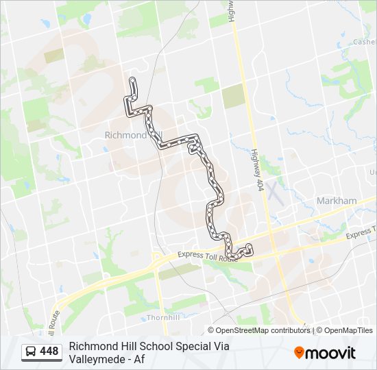 448 bus Line Map