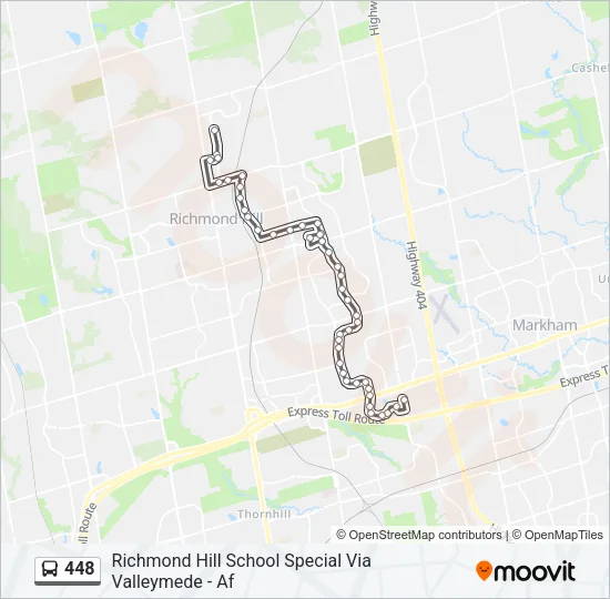 448 Bus Line Map