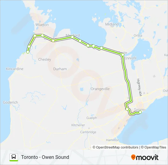 FLIXBUS 2711 Bus Line Map