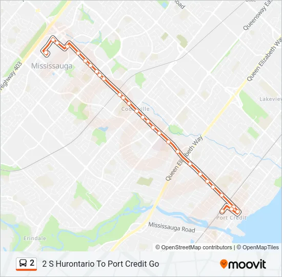 2 Bus Line Map