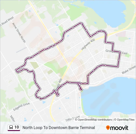 10 Bus Line Map