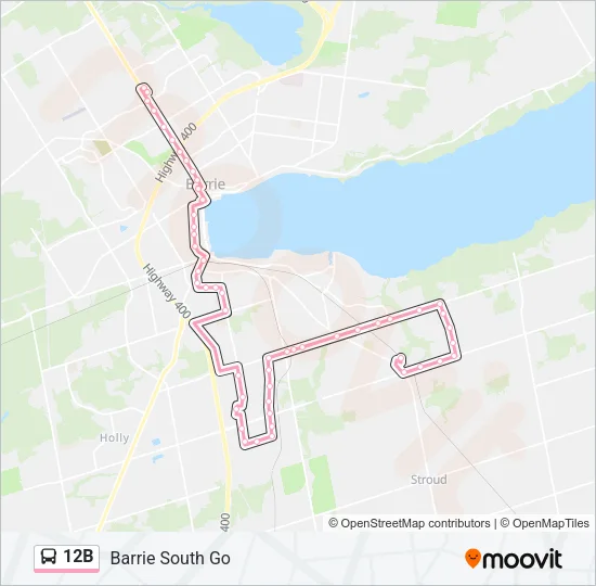 12B Bus Line Map