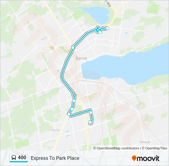 400 Bus Line Map