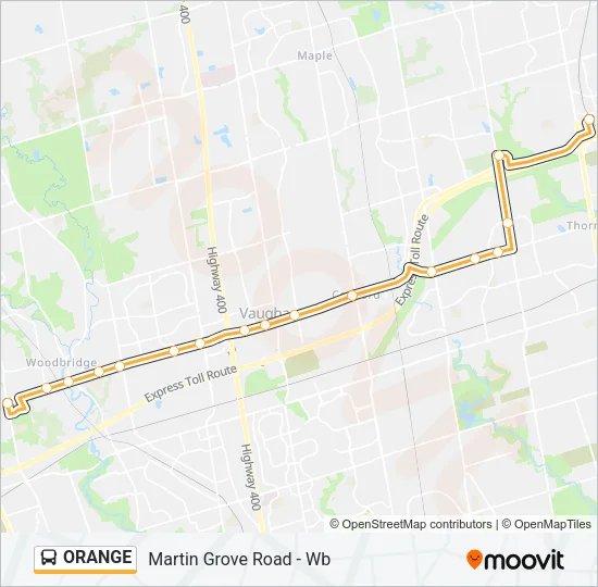 ORANGE Bus Line Map