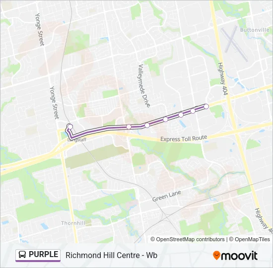 PURPLE Bus Line Map