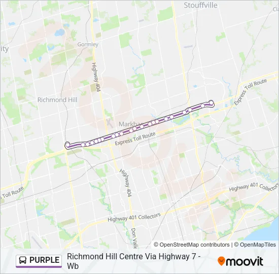 PURPLE Bus Line Map