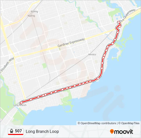 507 Streetcar Line Map