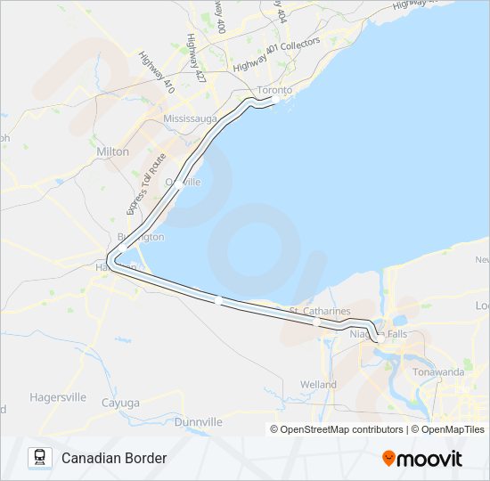 MAPLE LEAF Train Line Map