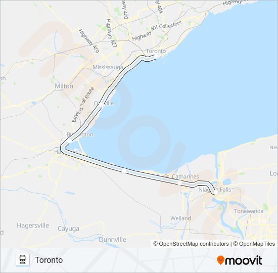 MAPLE LEAF Train Line Map