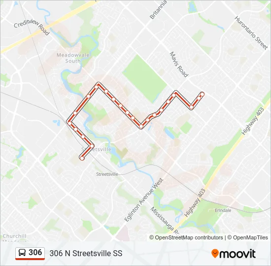 306 Bus Line Map