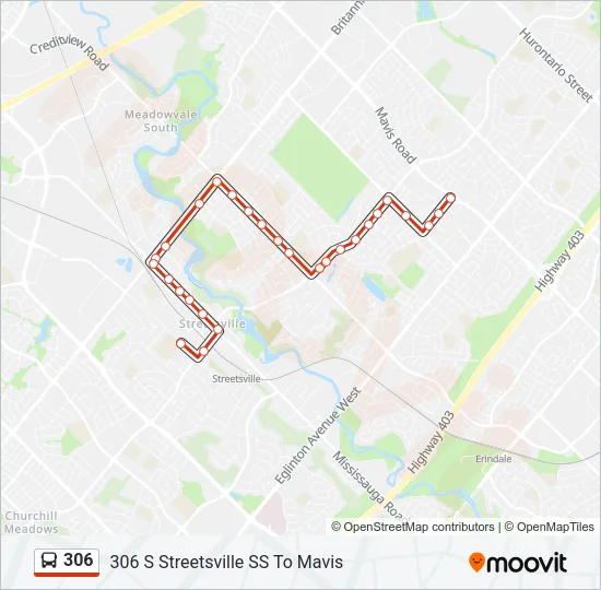 306 Bus Line Map