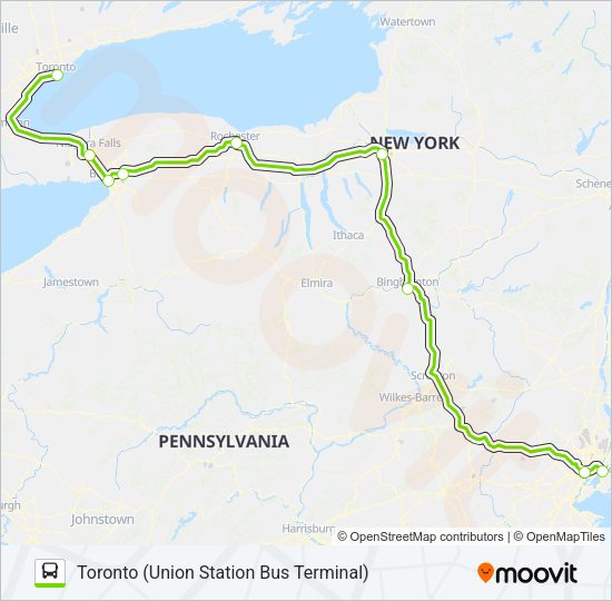 FLIXBUS N2685 Bus Line Map