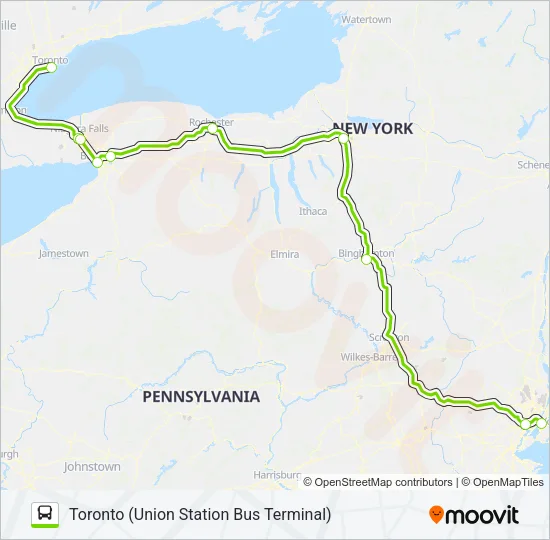 FLIXBUS N2685 Bus Line Map