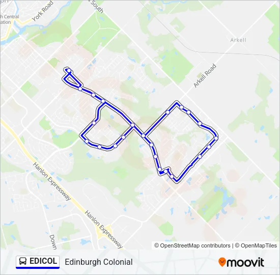 EDICOL Bus Line Map