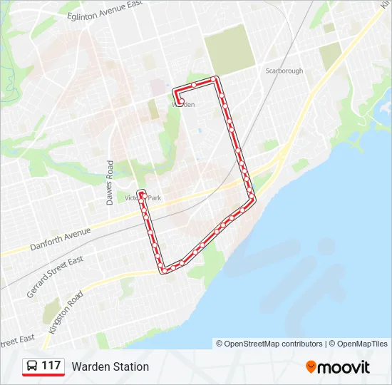 117 Bus Line Map