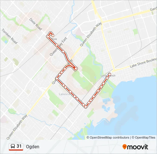 31 Bus Line Map
