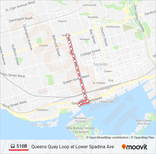 510B Bus Line Map