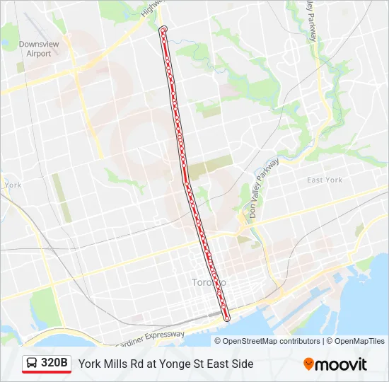 320B Bus Line Map
