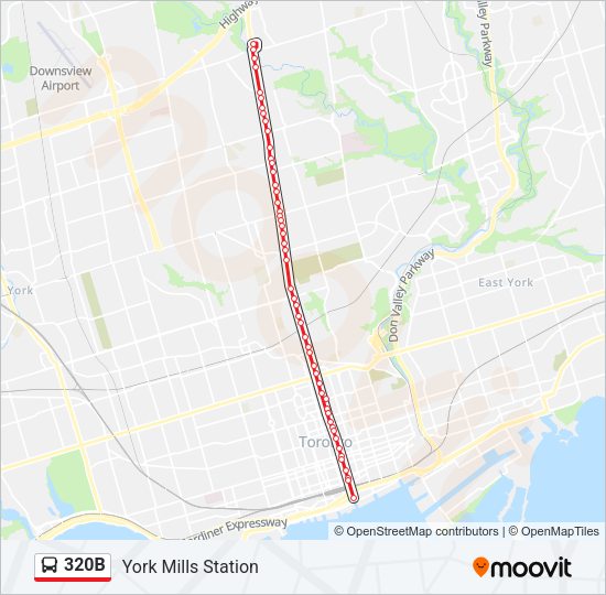 320B Bus Line Map