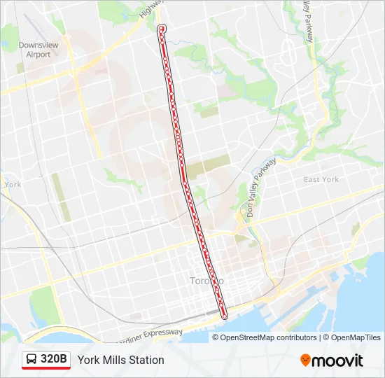 320B Bus Line Map