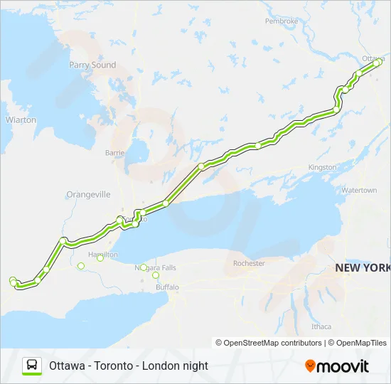 FLIXBUS N2710 Bus Line Map
