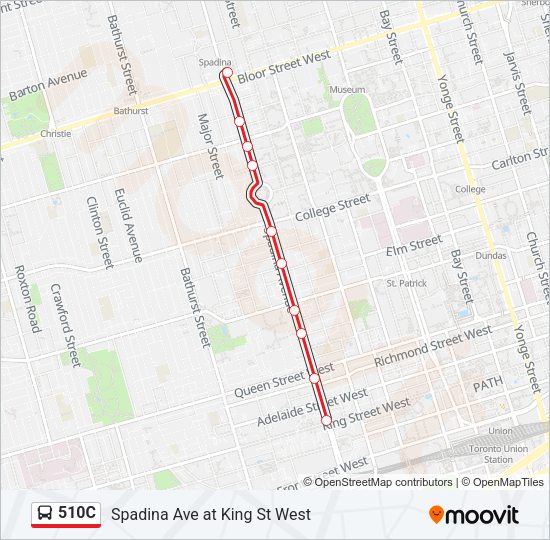 510C Bus Line Map