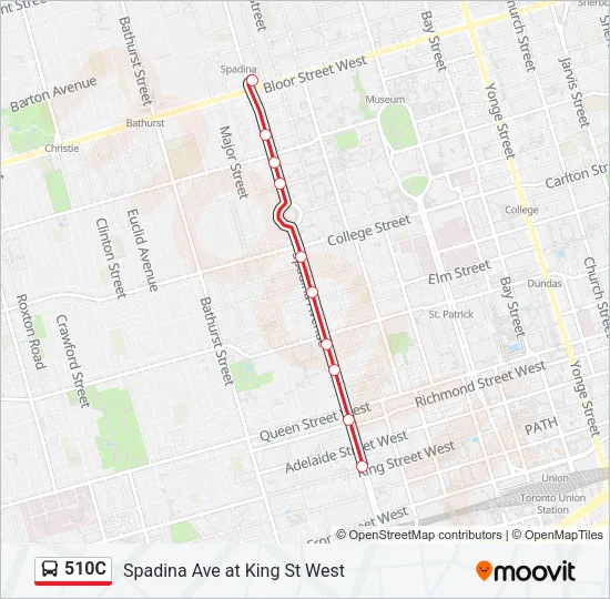 510C Bus Line Map