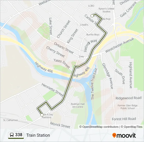 338 Bus Line Map