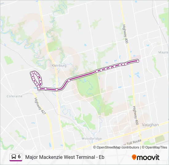 6 Bus Line Map