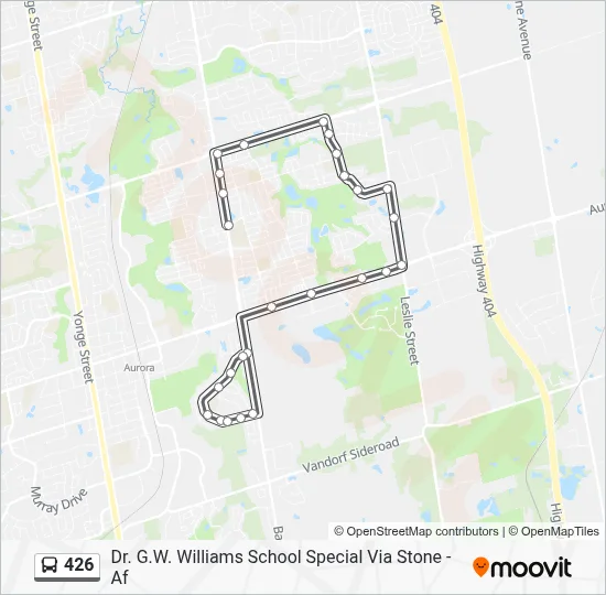 426 Bus 426 Route: Schedules, Stops & Maps - Dr. G.W. Williams School Special ...