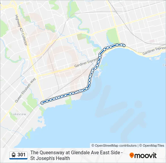 301 Streetcar Line Map