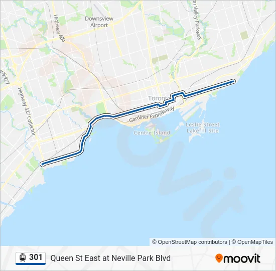 301 Streetcar Line Map