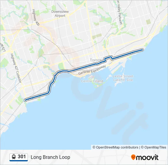 301 Streetcar Line Map