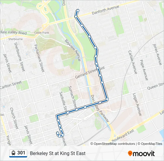 301 Streetcar Line Map