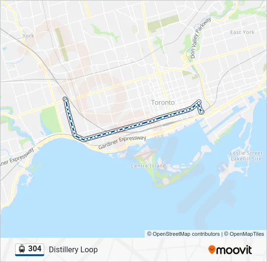 304 Streetcar Line Map