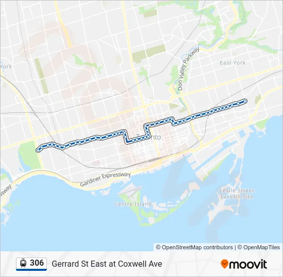 306 Streetcar Line Map