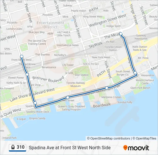310 Streetcar Line Map