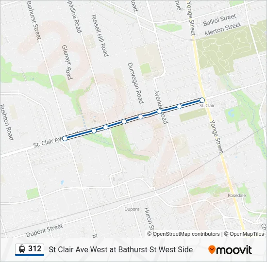 312 Streetcar Line Map