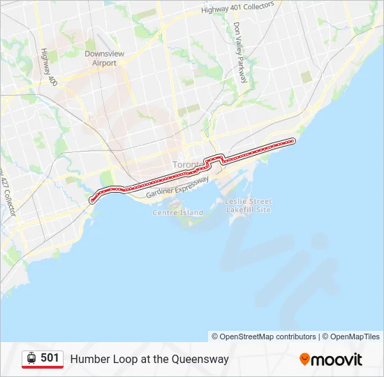 501 Streetcar Line Map