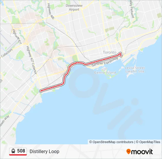 508 Streetcar Line Map