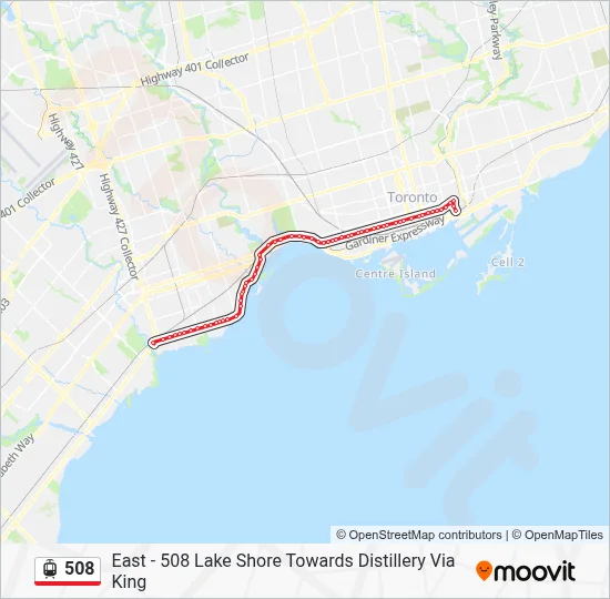 508 Bus Schedule.pdf 508 Route: Schedules, Stops & Maps - East - 508 Lake Shore Towards ...