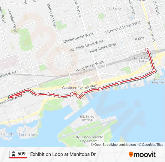 509 Streetcar Line Map